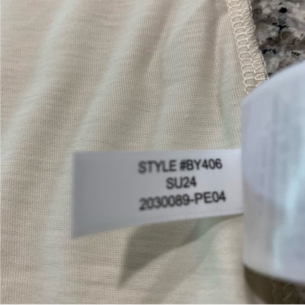 J Crew Top XS Pima Cotton Boyfriend Fit Tan - Picture 6 of 7